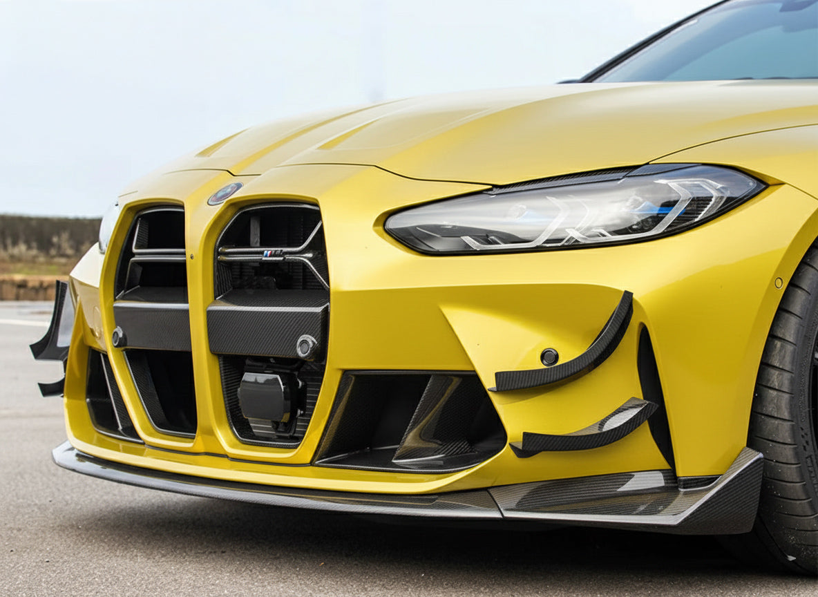 GT4 CANARDS IN DRY CARBON FIBER - BMW M3/M4 (G80/G82/G83)