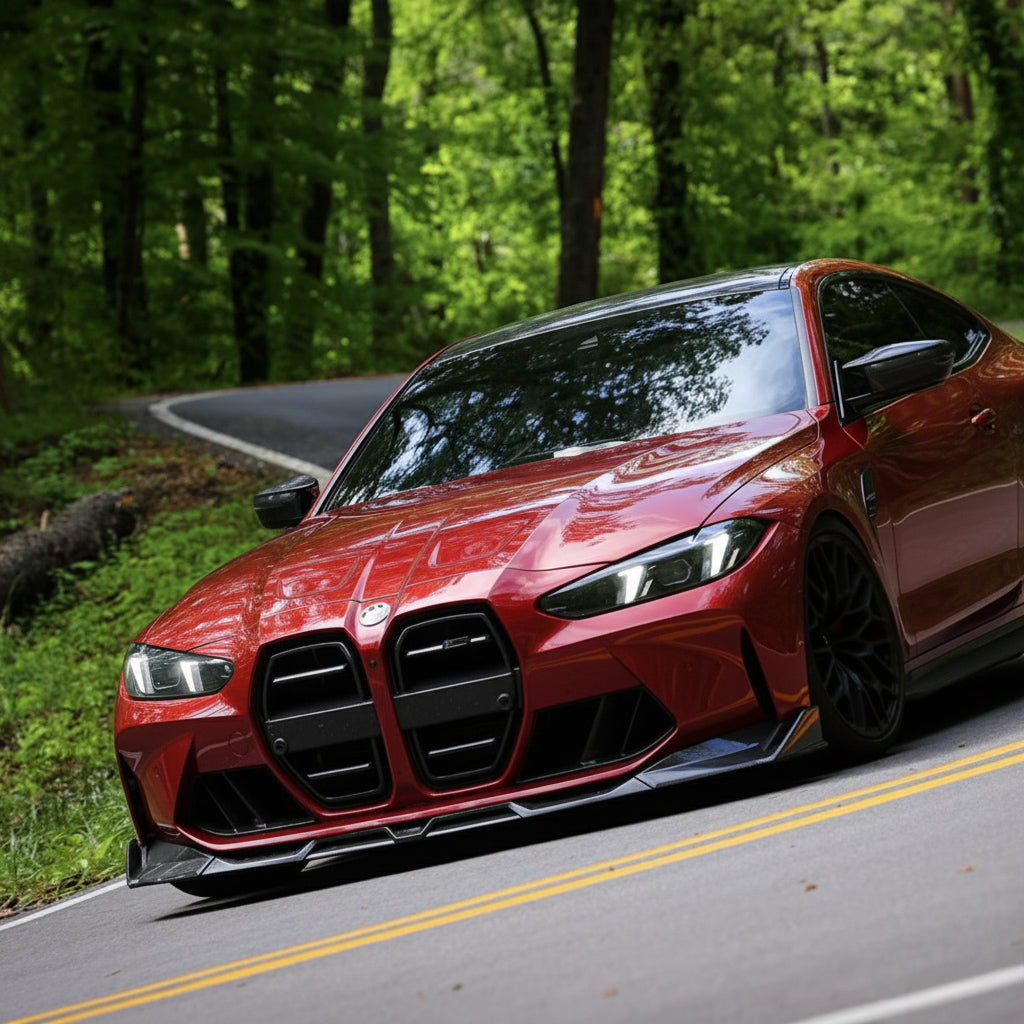 SQ V1 FRONT LIP IN DRY CARBON FIBER - BMW M3/M4 (G80/G81/G82/G83)