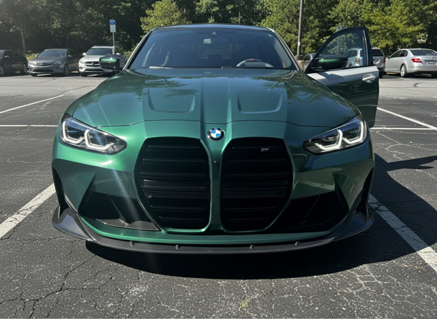 CT Style ONE PIECE Dry Carbon Fiber Front Lip - BMW M3/M4 (G80/G81/G82/G83)