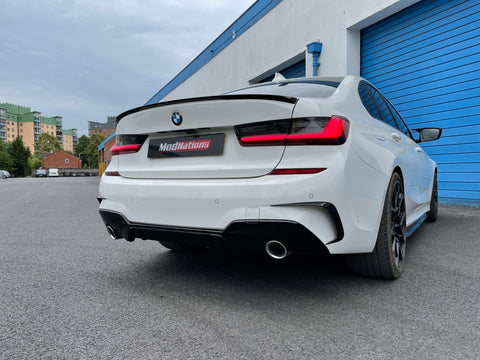 REAR BUMPER CARBON FIBER CANARDS - BMW 3 SERIES G20/G28