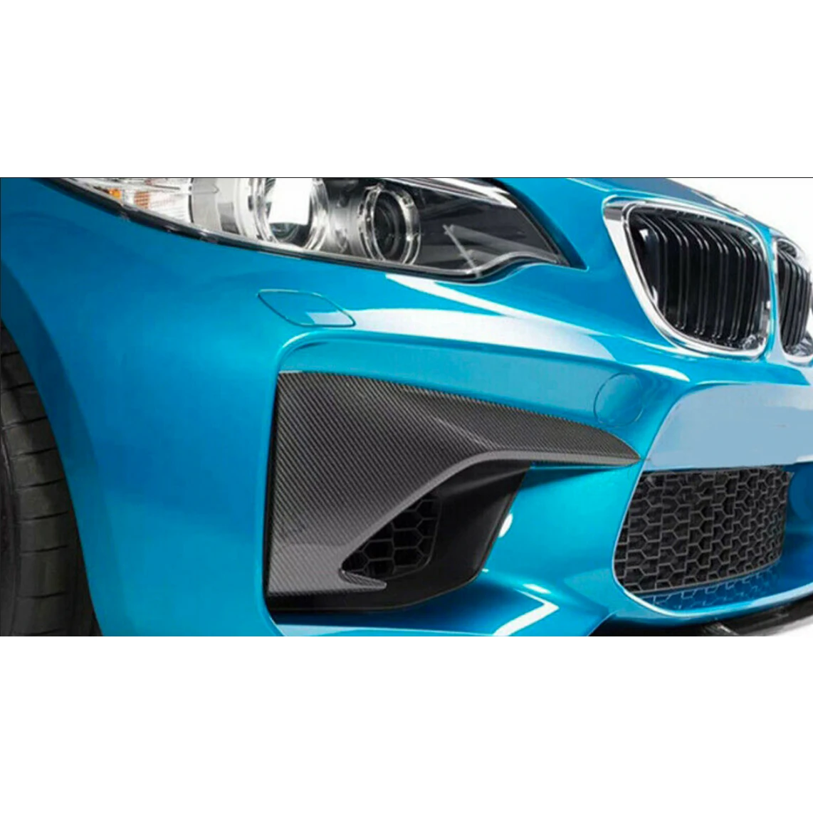 CARBON FIBER UPPER SPLITTERS - BMW M2 (F87) 2016-2018