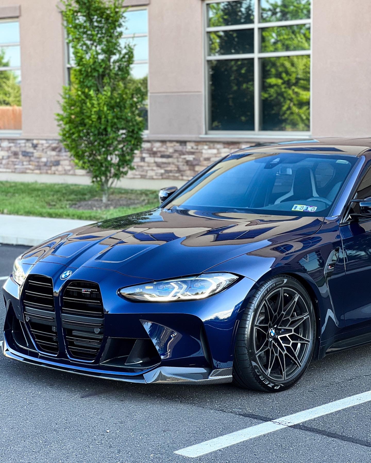 M PERFORMANCE STYLE FRONT LIP IN DRY CARBON FIBER - BMW M3/M4 (G80/G81/G82/G83)