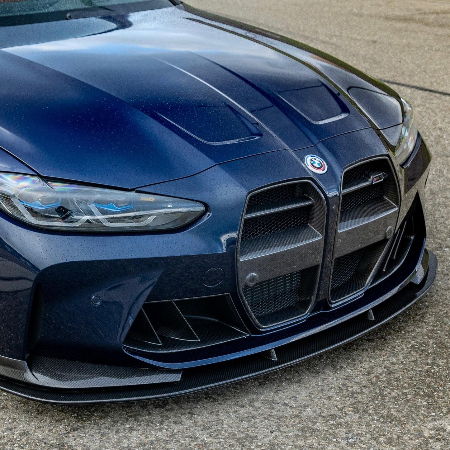 TCC DUAL SLATS STYLE FRONT AIR DUCTS IN DRY CARBON FIBER - BMW M3/M4 (G80/G82/G83)