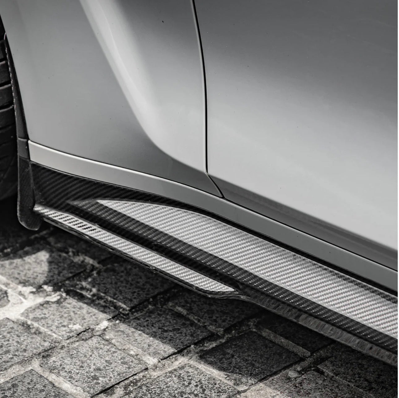 SQ SIDE SKIRTS IN DRY CARBON FIBER - BMW M3/M4 (G80/G81/G82/G83)