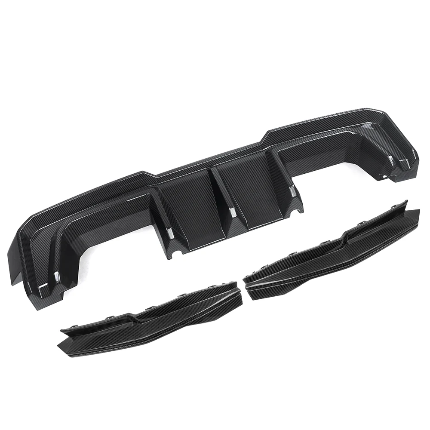 SQ V2 REAR DIFFUSER w. SPLITTERS IN DRY CARBON FIBER - BMW M3/M4 (G80/G82/G83)