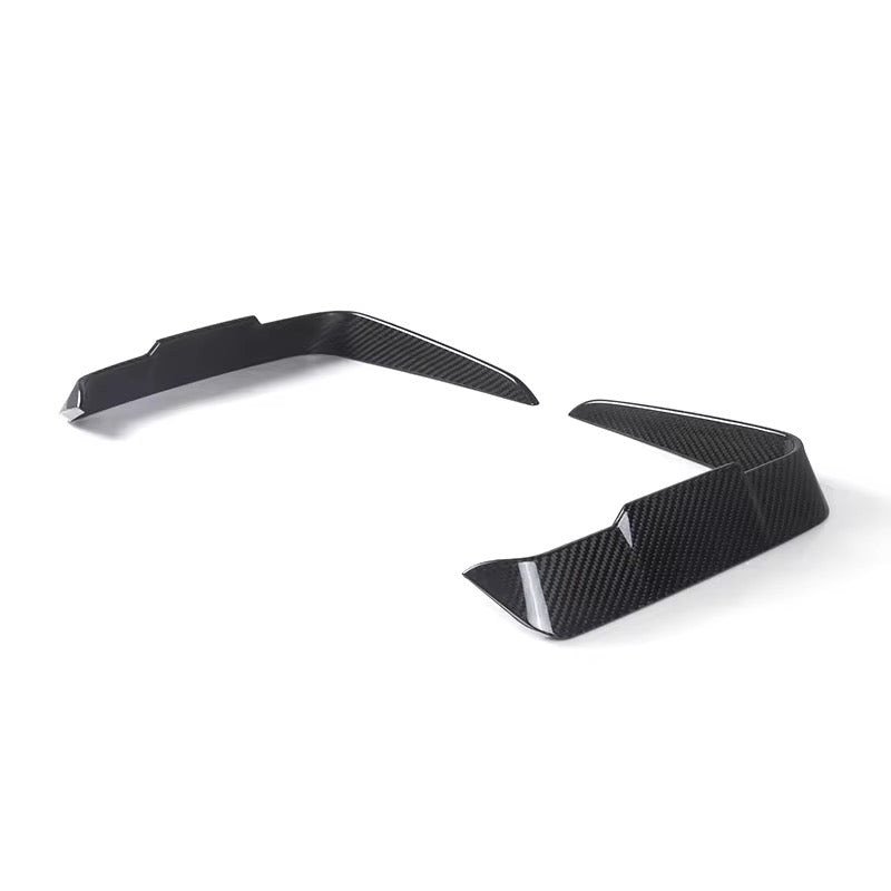 SQ STYLE FRONT CANARDS IN DRY CARBON FIBER - BMW 4 SERIES (G22/G23)