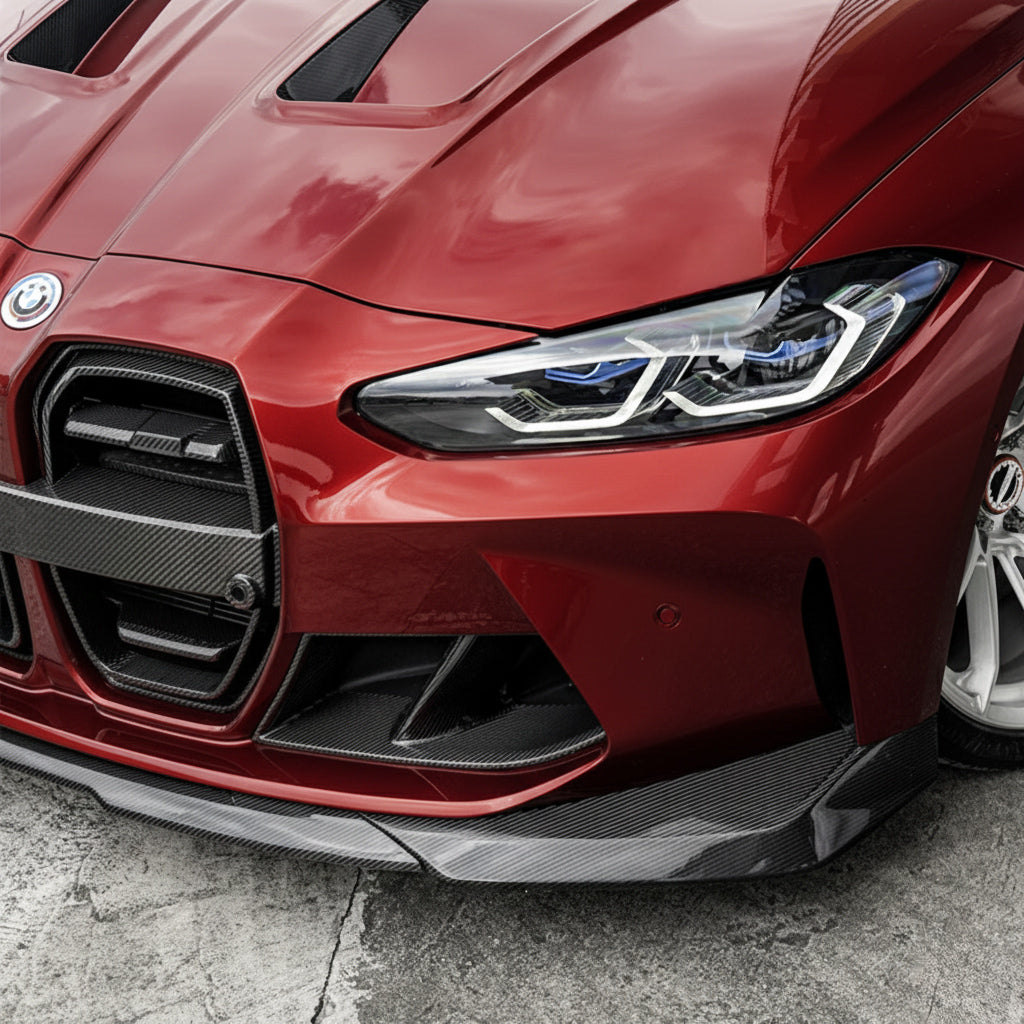 SQ V2 FRONT LIP IN DRY CARBON FIBER - BMW M3/M4 (G80/G81/G82/G83)