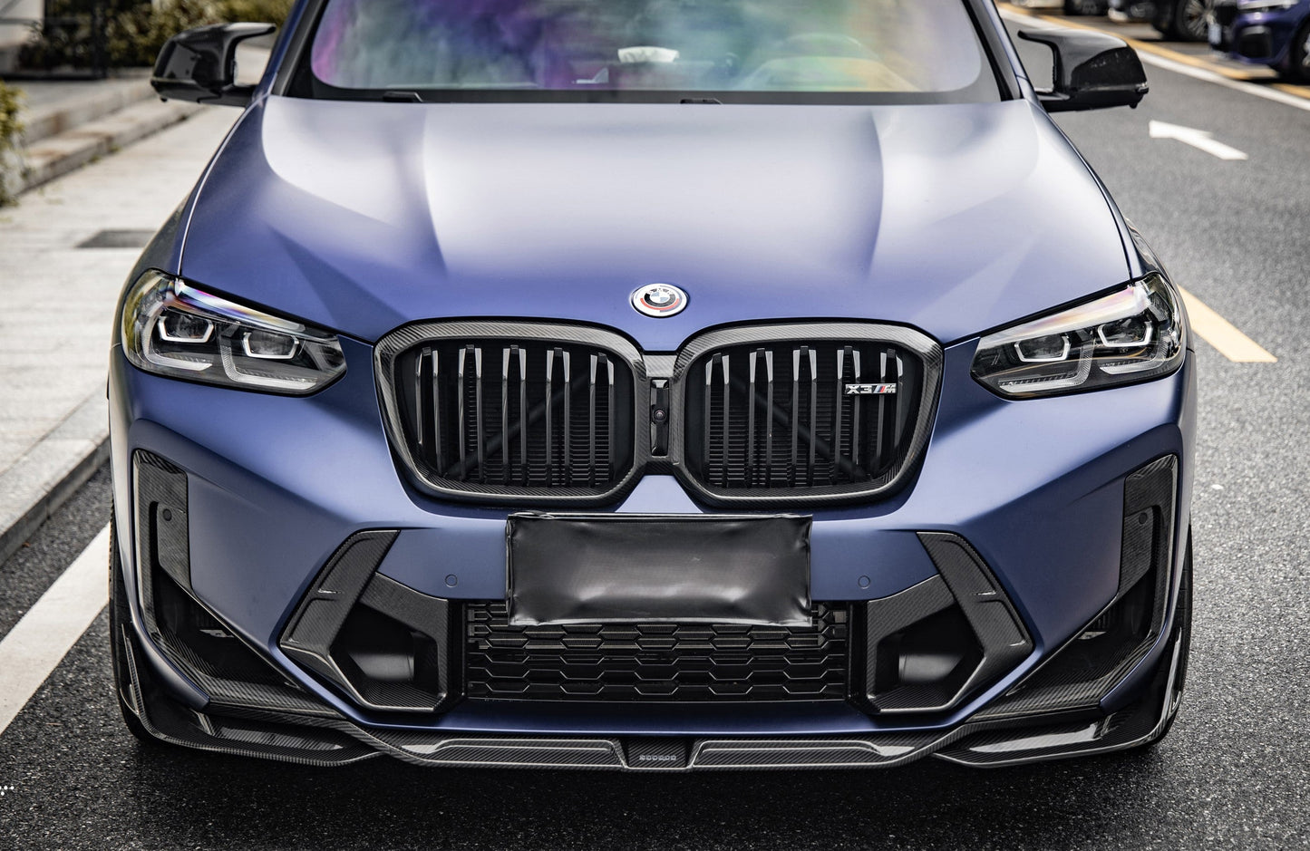 SQ STYLE DRY CARBON FIBER FRONT LIP - BMW X3M (F97 LCI) (2022+)