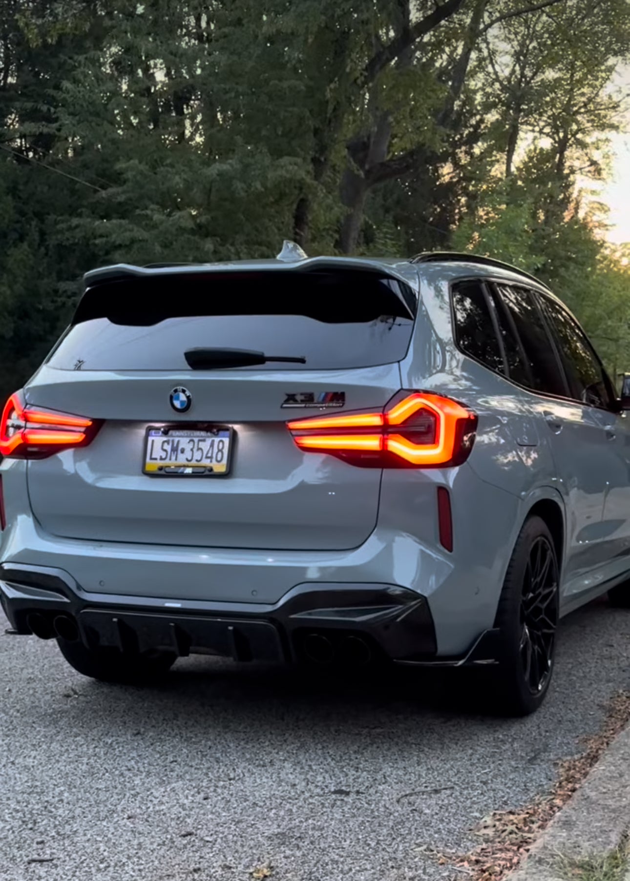 SQ STYLE DRY CARBON FIBER REAR DIFFUSER - BMW X3M (F97 LCI/Pre-LCI) (2019+)