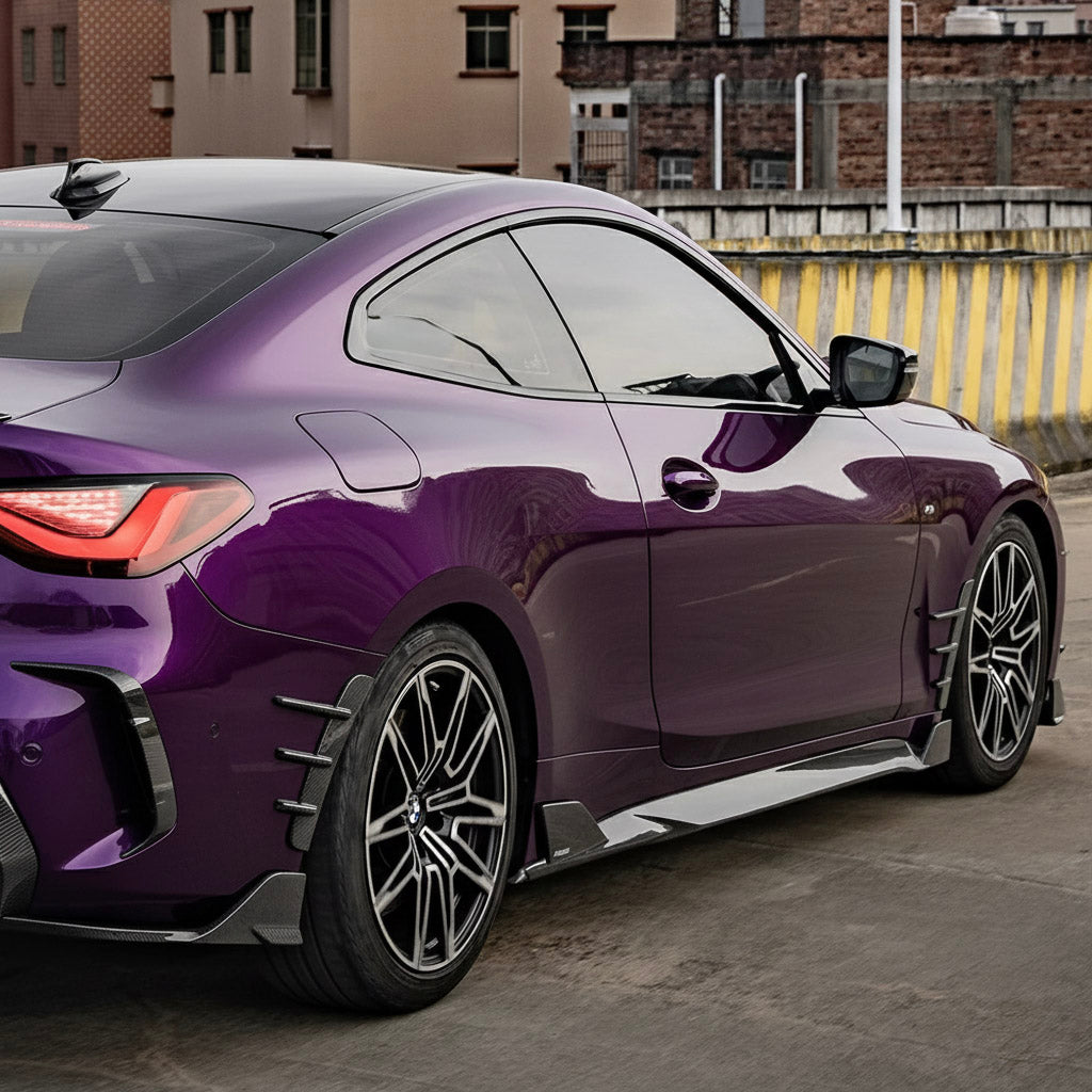 SQ STYLE FRONT/REAR FENDER TRIMS IN DRY CARBON FIBER - BMW 4 SERIES (G22/G23)