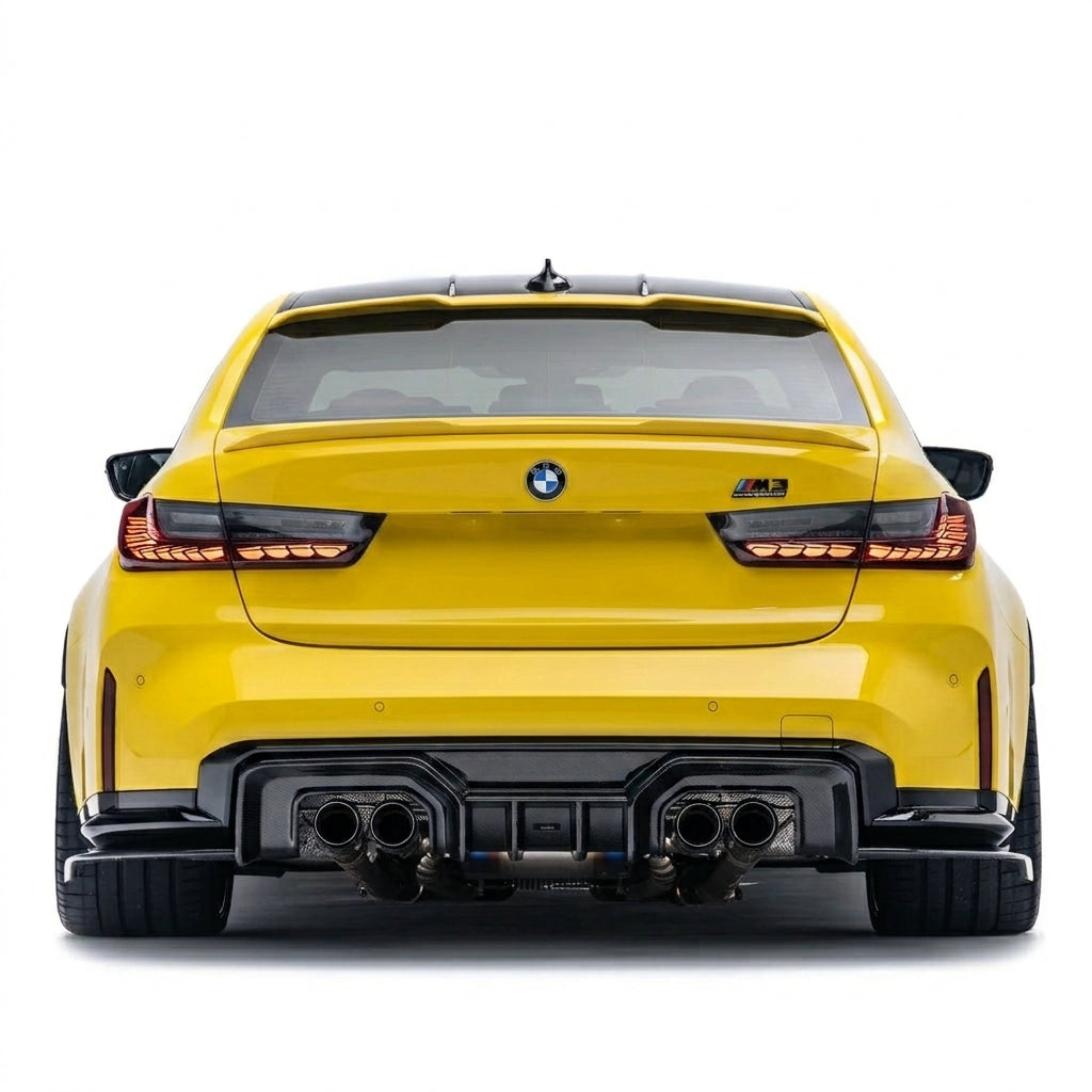 ADRO STYLE REAR DIFFUSER IN DRY CARBON FIBER - BMW M3/M4 (G80/G82/G83)