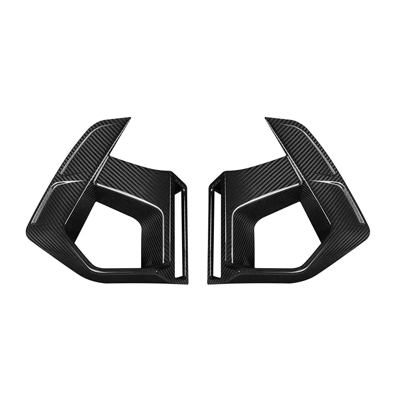 SQ STYLE DRY CARBON FRONT FENDER SPLITTER - BMW X3M (F97 LCI) (2022+)