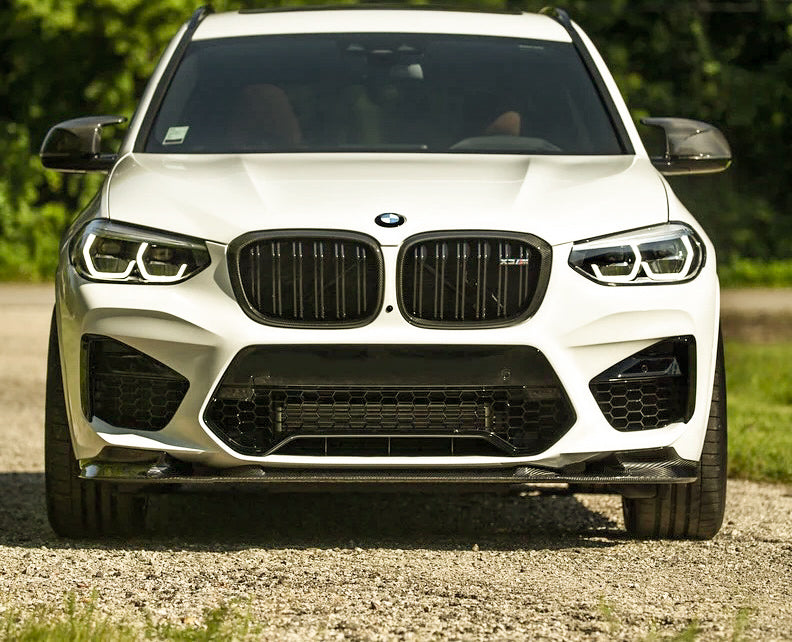 3D STYLE DRY CARBON FIBER FRONT LIP - BMW X3M (F97 PRE-LCI) (2019-2021)