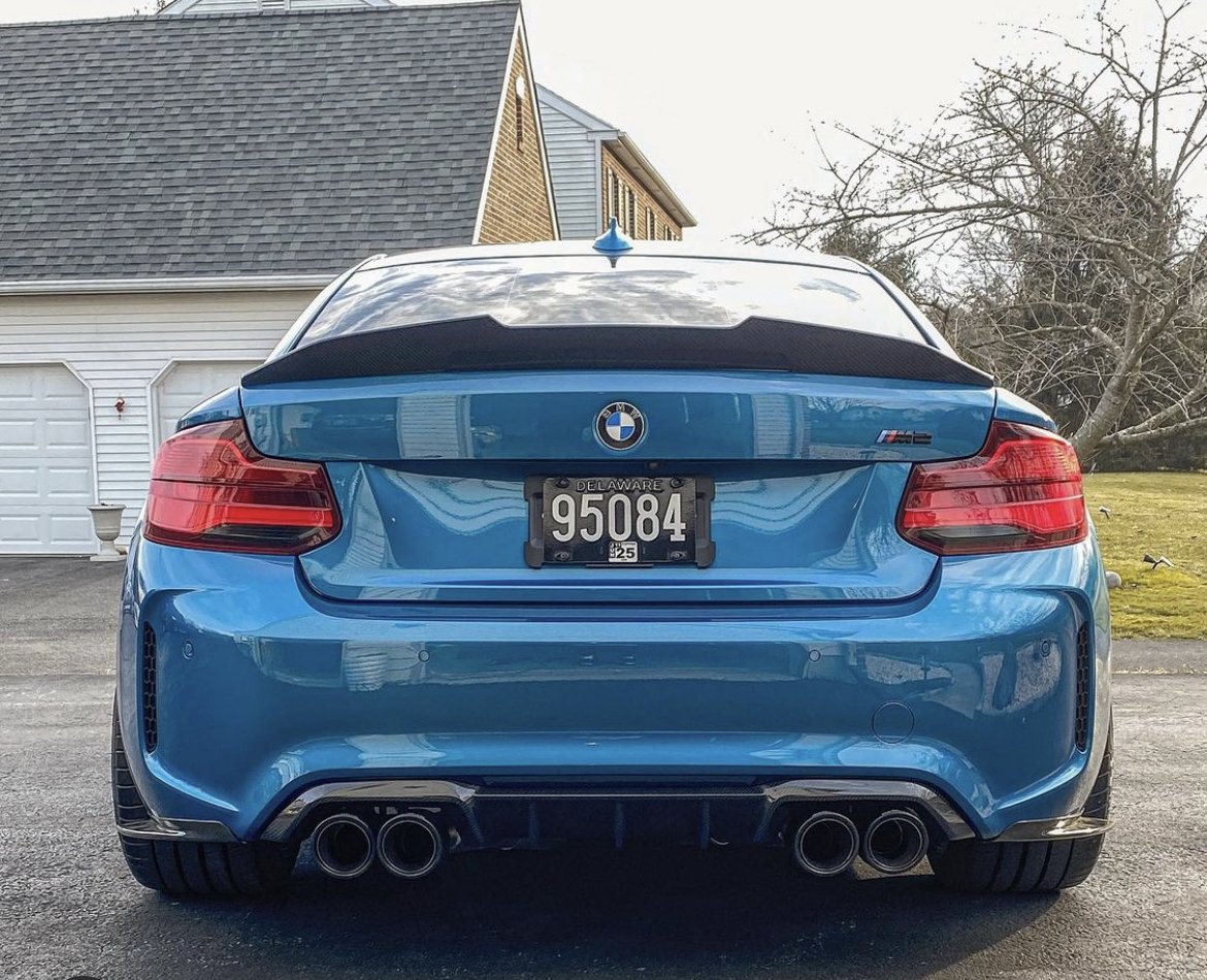 PSM Style High Kick Carbon Fiber Rear Spoiler - BMW M2/M2C (F87) 2016 ...