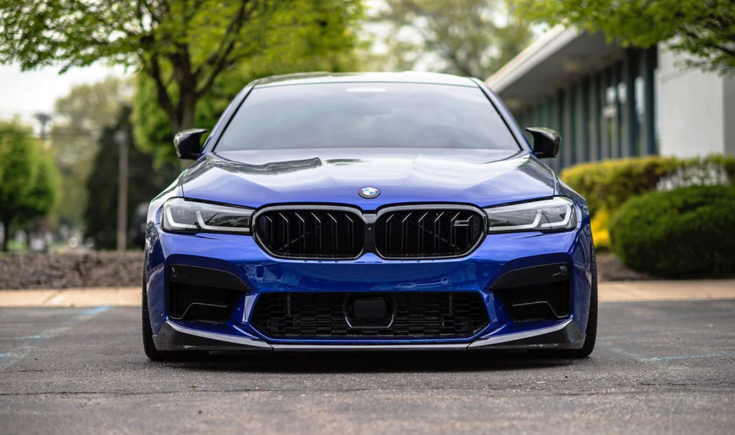 LCI M PERFORMANCE STYLE FRONT LIP + SPLITTERS IN DRY CARBON FIBER BMW M5 (F90) 2021-2023