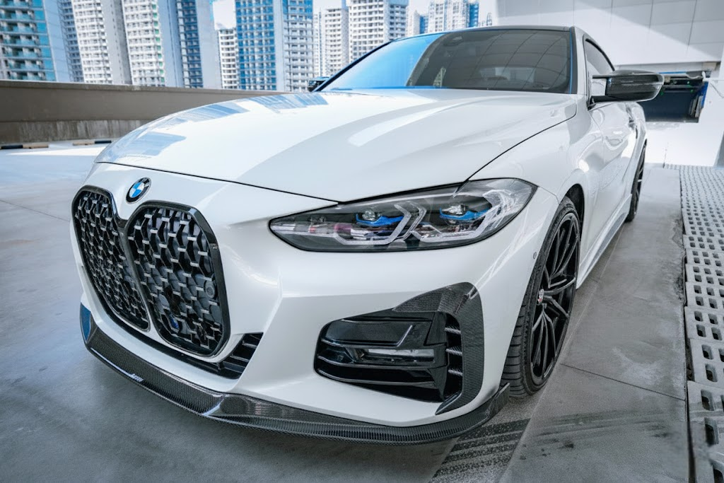 KARBEL STYLE FRONT LIP IN CARBON FIBER (1 piece lip) - BMW 4 Series (G22/G23)