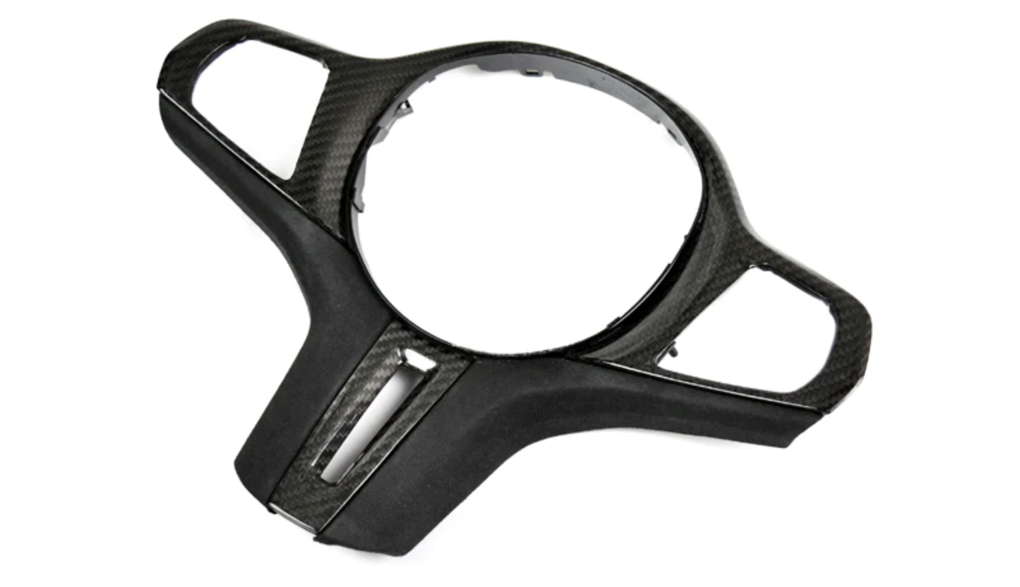 CARBON FIBER ALCANTARA STEERING WHEEL TRIM - BMW 3 SERIES G20/G28