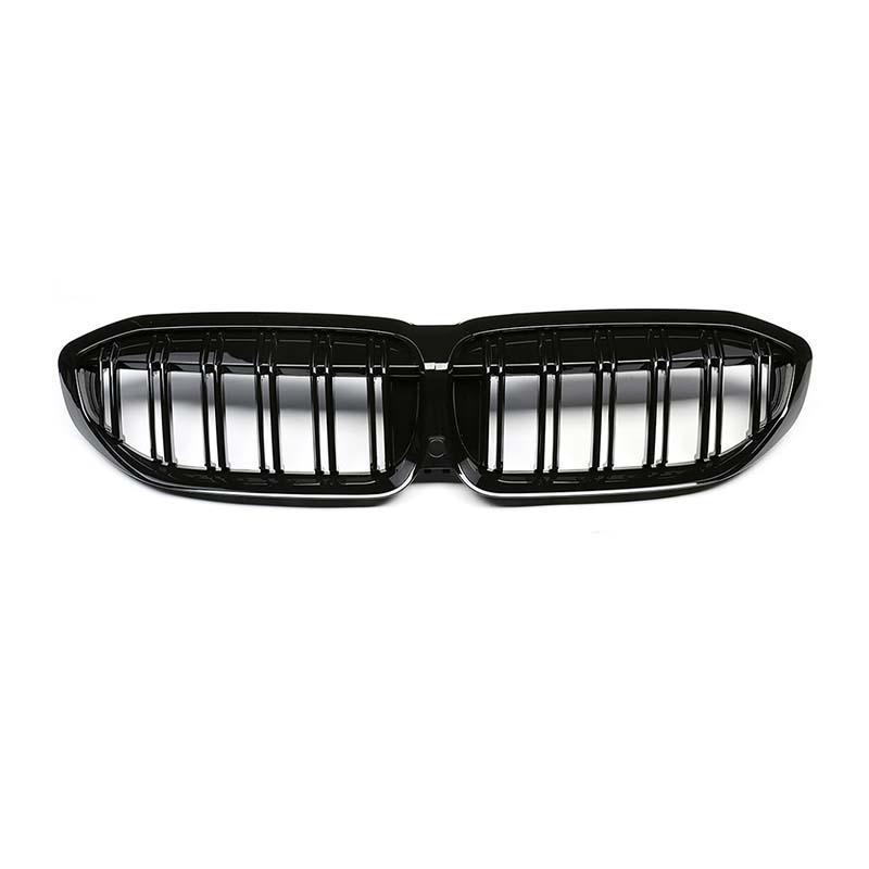 M STYLE FRONT GRILL DUAL SLAT (GLOSS/CARBON FIBER) - BMW 3 SERIES G20/G28