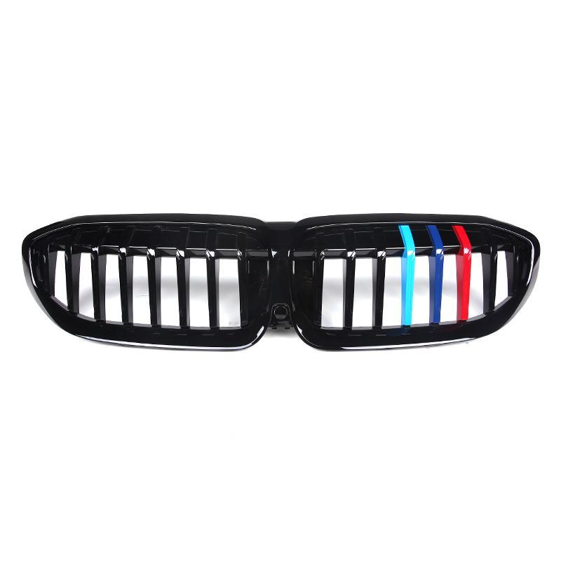 M SPORT FRONT GRILL SINGLE SLAT (GLOSS/CARBON FIBER) - BMW 3 SERIES G20/G28