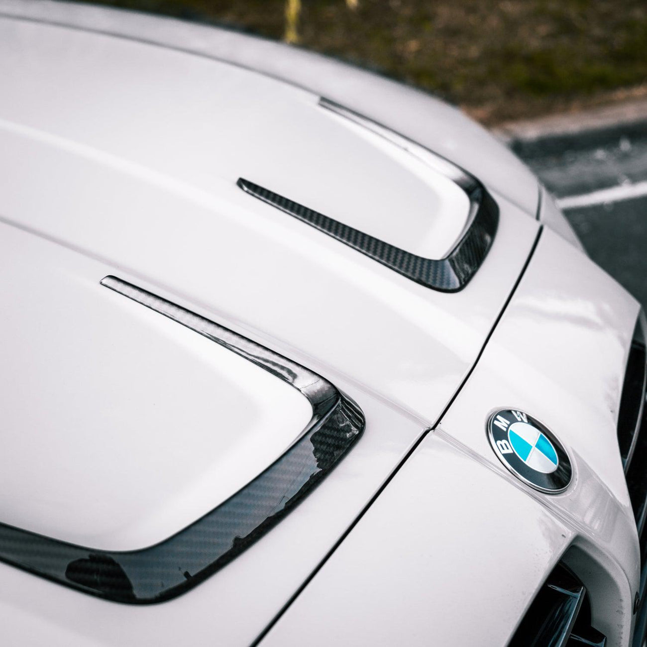 X STYLE HOOD VENT TRIMS IN DRY CARBON FIBER - BMW M3/M4 (G80/G82/G83)