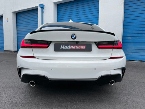 REAR BUMPER CARBON FIBER CANARDS - BMW 3 SERIES G20/G28