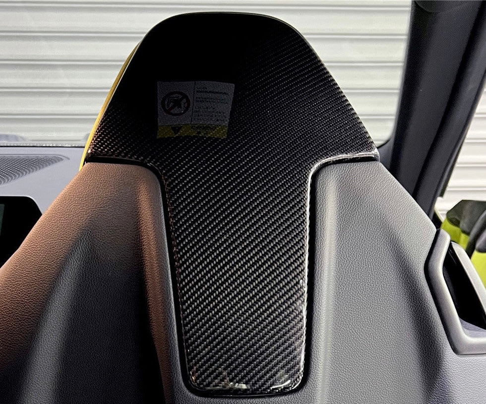 SEAT BACKING IN DRY CARBON FIBER - BMW M3/M4 (G80/G82)